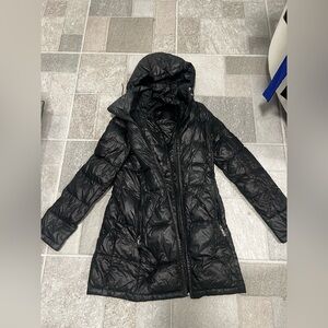 Calvin Klein Packable Down Black Hooded Puffer Jacket 0°F Warmth Factor